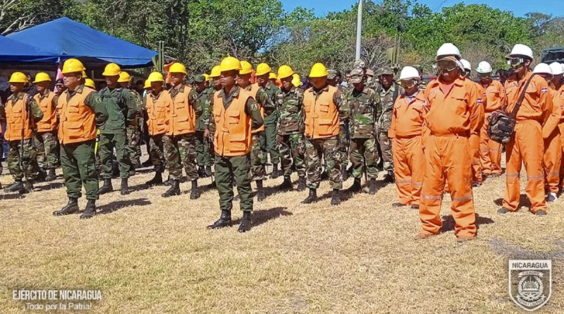 nicaragua, ejercito de nicaragua, chontales, prevencion de incendios,