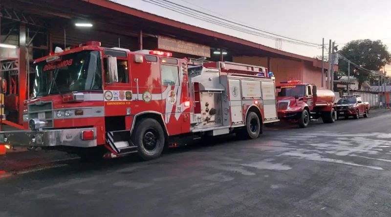 estacion de bomberos, camiones de bomberos, ministerio del interior, carros de emergencia, ticuantepe, bomberos unidos, nicaragua,