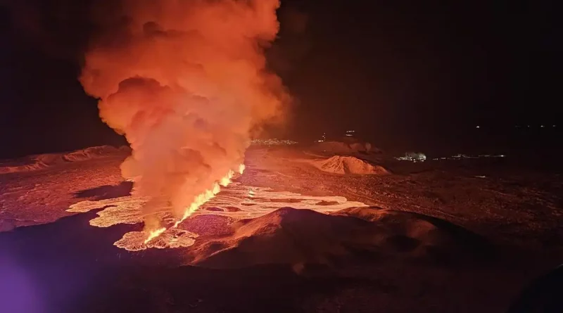 erupción, Islandia, otra erupción, volcánica, lava, humo, grieta, nueva erupción volcánica,