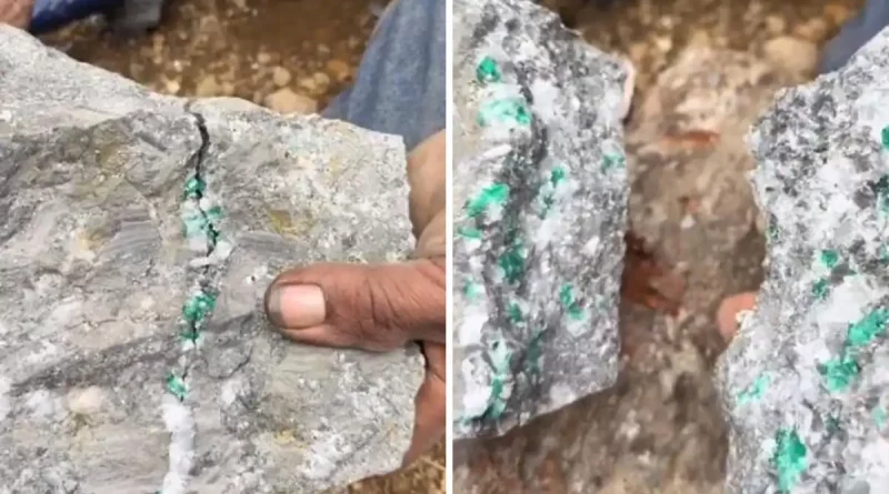 piedra, roca, esmeralda, especula, autenticidad, valor, piedras preciosas, Colombia, debate, redes, roca,