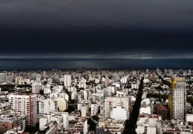 Buenos Aires, Argentina, tormenta, fuertes lluvias, alerta amarilla, nubes cargadas, servicio meteorológico nacional, CABA, granizo, abundante caída de agua, actividad eléctrica,