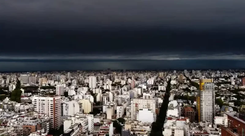 Buenos Aires, Argentina, tormenta, fuertes lluvias, alerta amarilla, nubes cargadas, servicio meteorológico nacional, CABA, granizo, abundante caída de agua, actividad eléctrica,