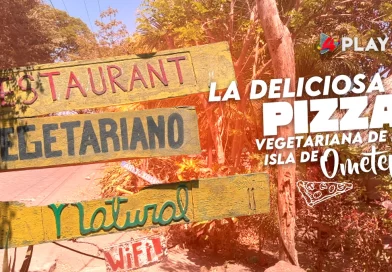 nicaragua, isla de ometepe, pizza vegetariana, restaurante vegetariano, playa Santo Domingo, altagracia