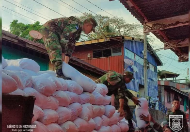 paquetes alimenticios, ejercito de nicaragua, san carlos, rio san juan, nicaragua
