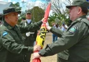Ejército de Nicaragua, traspaso de mando, ceremonia, Batallón Ecológico Bosawas, teniente coronel, nuevo cargo, jefe de batallón,