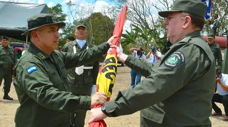 Ejército de Nicaragua, traspaso de mando, ceremonia, Batallón Ecológico Bosawas, teniente coronel, nuevo cargo, jefe de batallón,