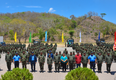 ejercito de nicaragua, graduación, 81 curso avanzado de infantería