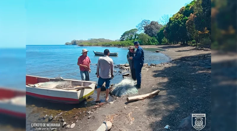 ejercito de nicaragua, fuerza naval de nicaragua, isla de ometepe, rivas, acompañamiento, inpesca, nicaragua