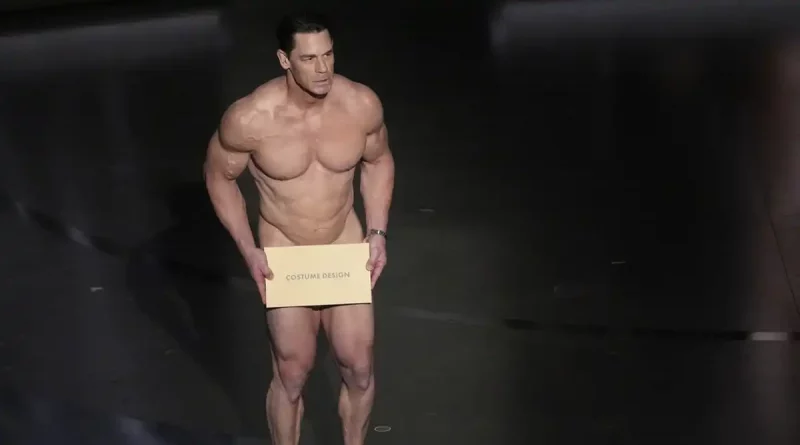 premios oscar, desnudo, John Cena, presenta, premio, mejor diseño de vestuario, ganador, premio, luchador,