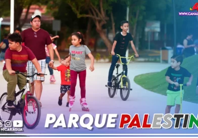 managua, parque palestina, espacio de paz, familias