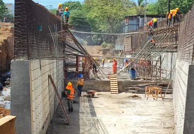 construcción, obras, avance, cauce "El Arroyo", La Esperanza, Managua, infraestructura, drenaje pluvial,