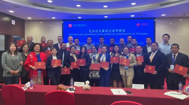 periodistas sandinistas, delegación, comunicadores, seminario de Comunicadores, China, Nicaragua, fortalecen lazos de amistad, intercambio, concluye con éxito,