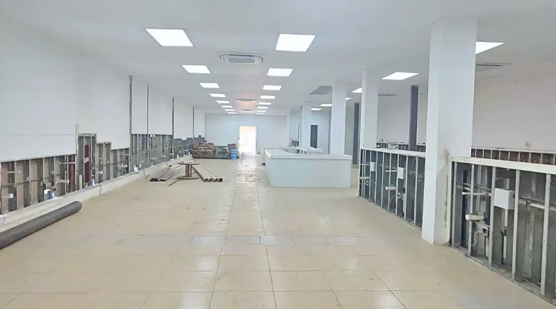 construcción, Centro para hemodiálisis, Chinandega, obras, avance, avanza, 92%, enfermedades renales, paciente atención médica,