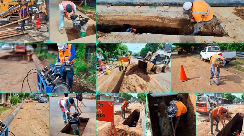 enacal, managua, tuberias de agua, agua potable, sectores publicos, nicaragua, renovacion de tuberias