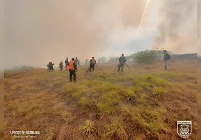 ejercito de nicaragua, masaya, la concepcion, incendio agropecuario, nicaragua