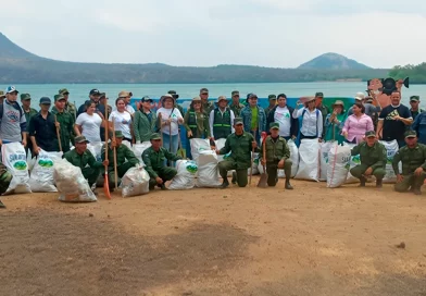 ejercito de nicaragua, jornada ecologica, marena, mateare, laguna de xiloa