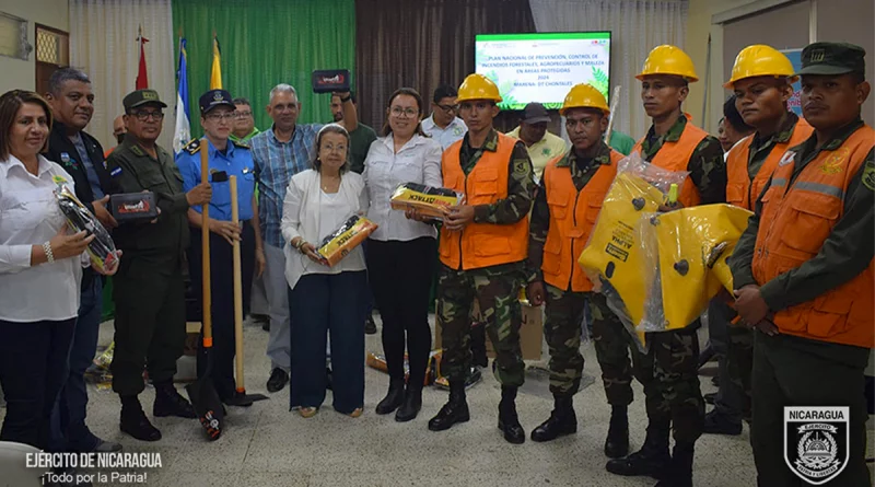 nicaragua, ejercito de nicaragua, plan de prevención de incendios forestales,