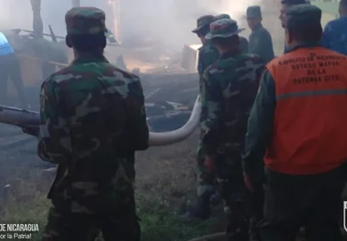 sofocacion de incendio, puerto cabezas, nicaragua, costa caribe norte,