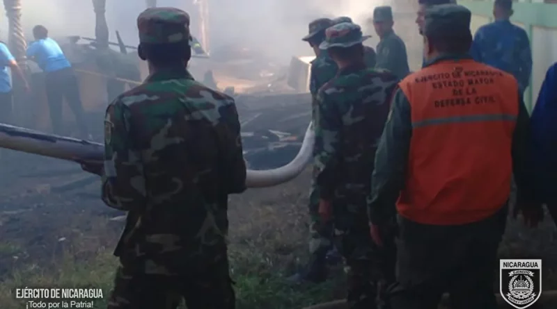 sofocacion de incendio, puerto cabezas, nicaragua, costa caribe norte,