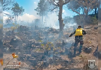 ejercito de nicaragua, san rafael del norte, jinotega, incendio forestal