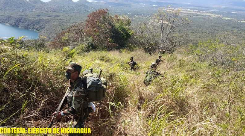 nicaragua, ejercito de nicaragua, caminata, adiestramiento, mateare, managua