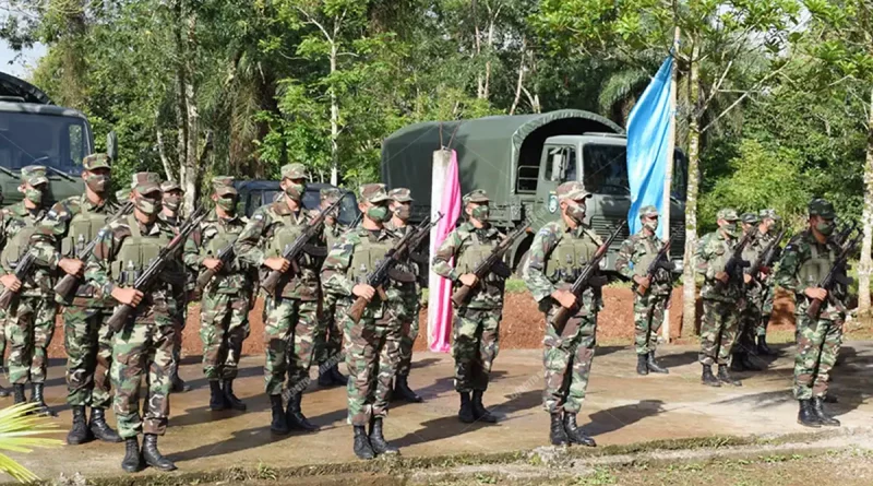 Ejército de Nicaragua, ejercicio de tiro, anuncio, tiro de armas, ejercicio de tiro de armas de infantería, Juigalpa,