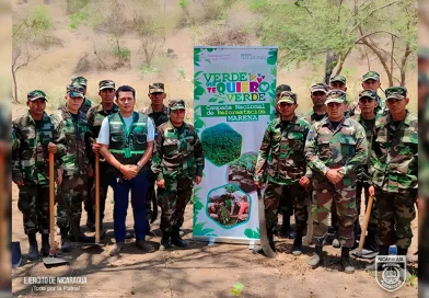 ejercito de nicaragua, jornada ecologica, laguna de nejapa, managua, marena