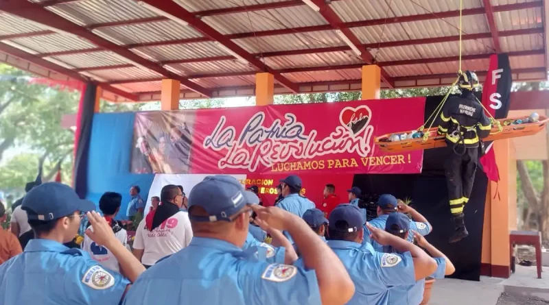 inauguración, estación de bomberos, Villa Progreso, Managua, nueva estación de bomberos, seguridad,