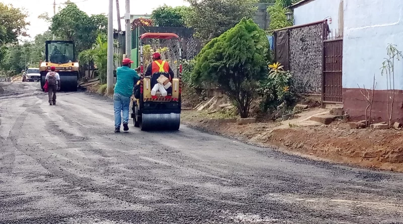 alcaldia de managua, calles para el pueblo, managua, barrio tierra prometida, infraestructura vial