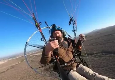 video, you tuber, caida, fallo en el paramotor