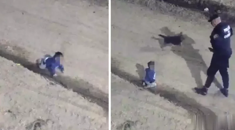 rescatan, bebé, escapa, madrugada, Córdoba, Argentina, gateando, policías, pequeño, niño, insólito, sale de casa en la madrugada,