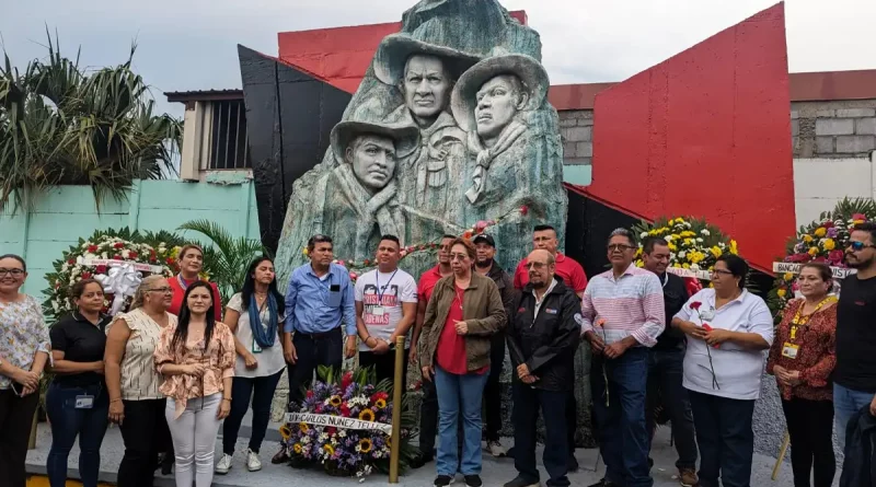 Asamblea Nacional, Managua, General Sandino, conferencia, legado antiimperialista, monumento, ofrenda floral,