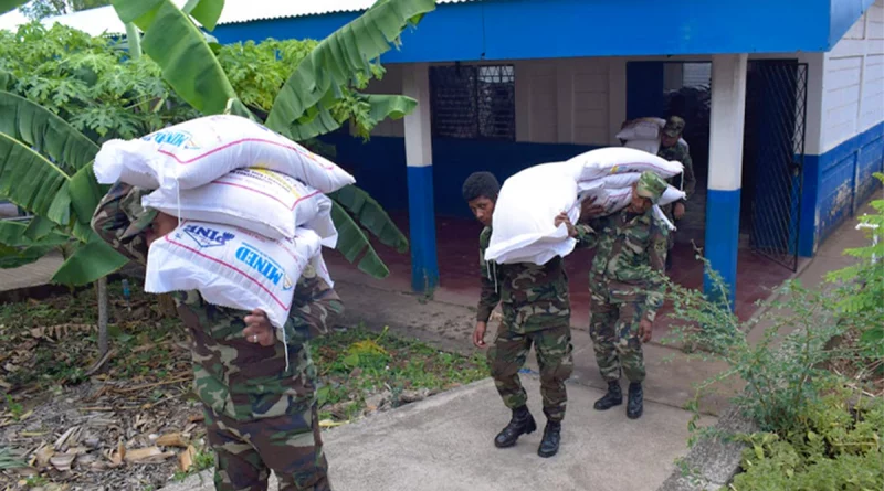 nicaragua, merienda escolar, ejercito de nicaragua, alimentos,