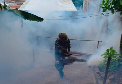 fumigacion, criaderos de dengue, juigalpa, chontales, ejercito de nicaragua