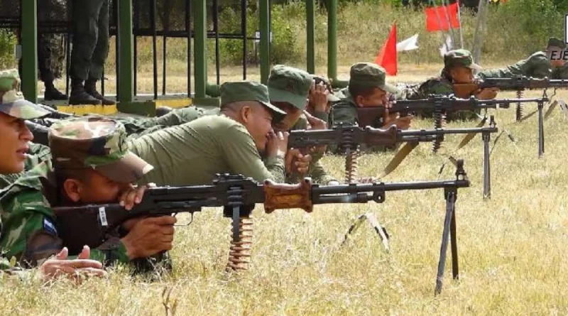 nicaragua, ejercito de nicaragua, armas de infanteria, ejercicio de tiro, armas