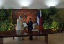 presentación, copias de estilo, Embajador de Qatar, Canciller de Nicaragua, Denis Moncada, relaciones, Qatar, Nicaragua, cooperación,