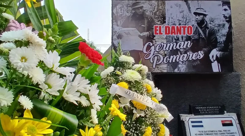 Chinandega, Comandante German Pomares Ordoñez, Comandante Pomares, El Danto, El Viejo, tránsito, inmortalidad, 45 aniversario, saludan, homenaje, tránsito a la inmortalidad,