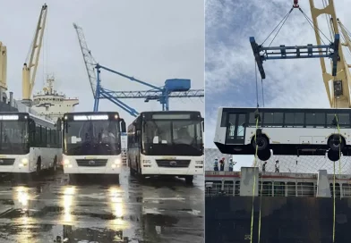 buses, china, puerto corinto, transporte publico,