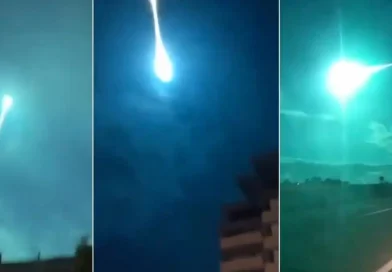 meteorito, cielo nocturno, ilumina, España, Portugal, redes, videos, luz verde, deslumbrante bola,