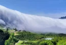 cascada de nube, fenómeno natural, fenómeno atmosférico, maravilla natural, China, Chongqing, maravilla natural, video,