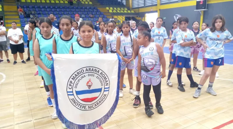 mined, nicaragua, juegos escolares, deporte, minibaloncesto,
