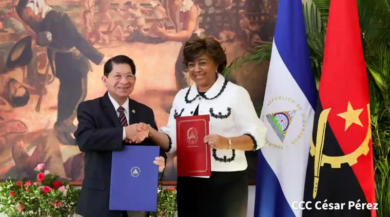 angola, nicaragua, canciller de nicaragua, denis moncada, cooperacion,