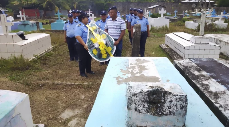 policia de nicaragua, oficiales caidos, bluefields, heores de la paz