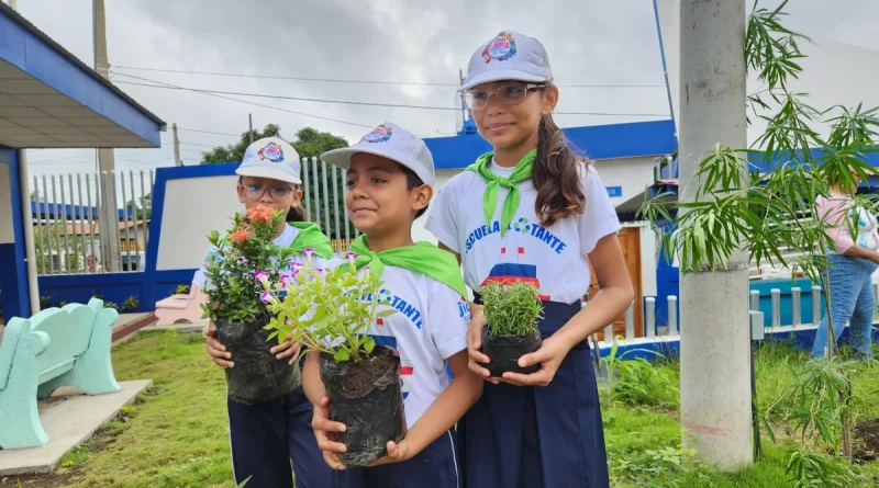 nicaragua, mined, estudiantes, maestros, medio ambiente, reforestación, jornada