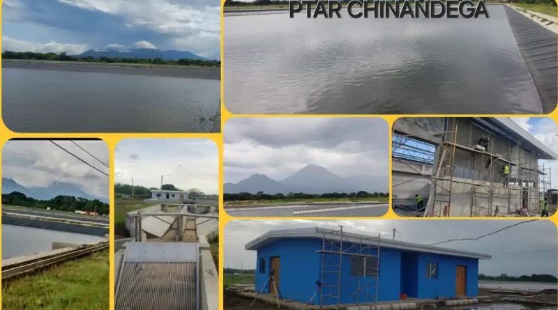 planta depuradora, chinandega, enacal, avanza, construccion, planta de tratamiento, aguas residuales,