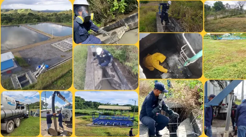 Santo Tomás, Chontales, platan de tratamiento, aguas residuales, mantenimiento, mejoras, ENACAL, concluyen,