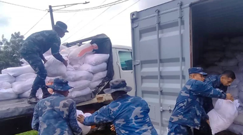 nicaragua, costa caribe sur, ejercito de nicaragua, paquetes alimenticios