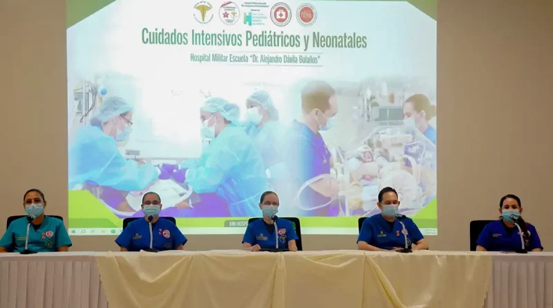 ejercito de nicaragua, hospital militar, lanzan, unidad de cuidados intensivos pediatricos, neoatales, cuidados intensivos, salud,