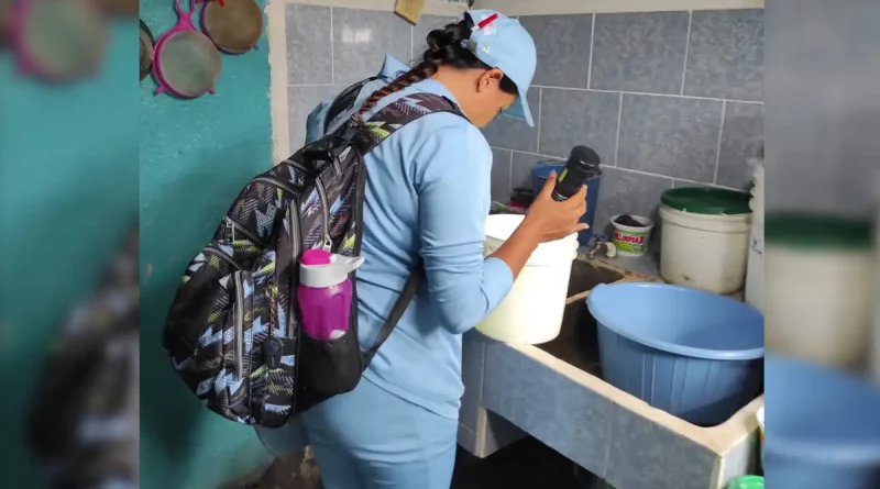 brigadista, minsa, abate, dengue, mosquito, larva, managua, barrio nora astorga, eliminar larvas de mosquitos,