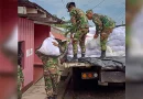 nicaragua, ejercito de nicaragua, rio san juan, descargue de alimentos,